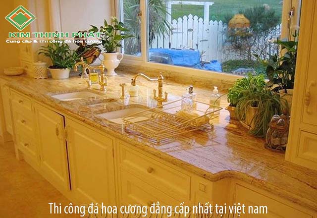 bếp đá hoa cương
