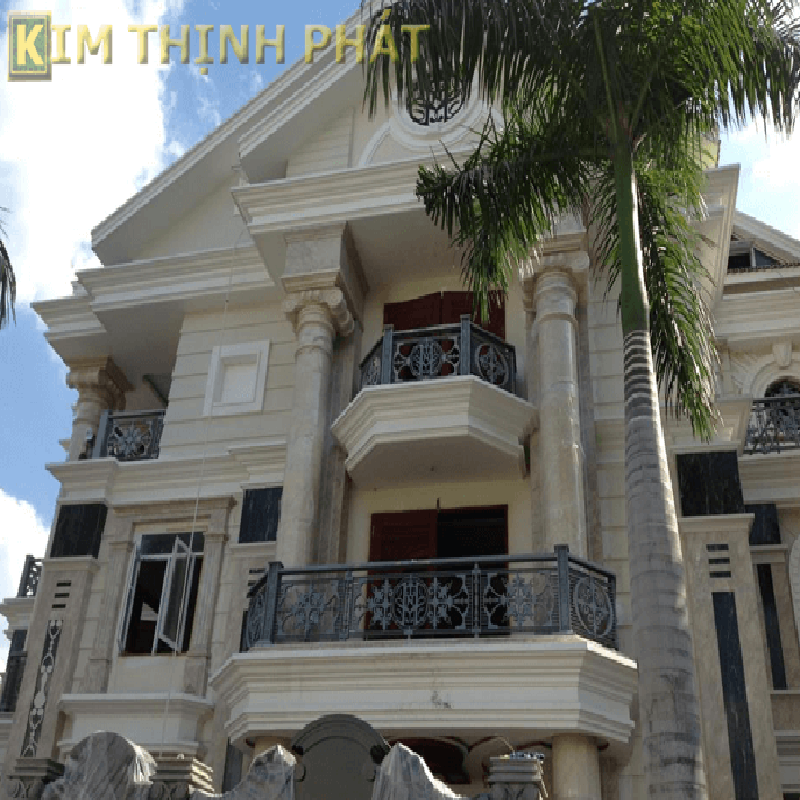 cột đá hoa cương tròn
