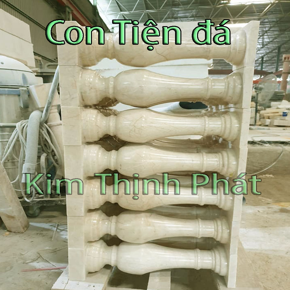 Con tiện đá lan can đá hoa cương