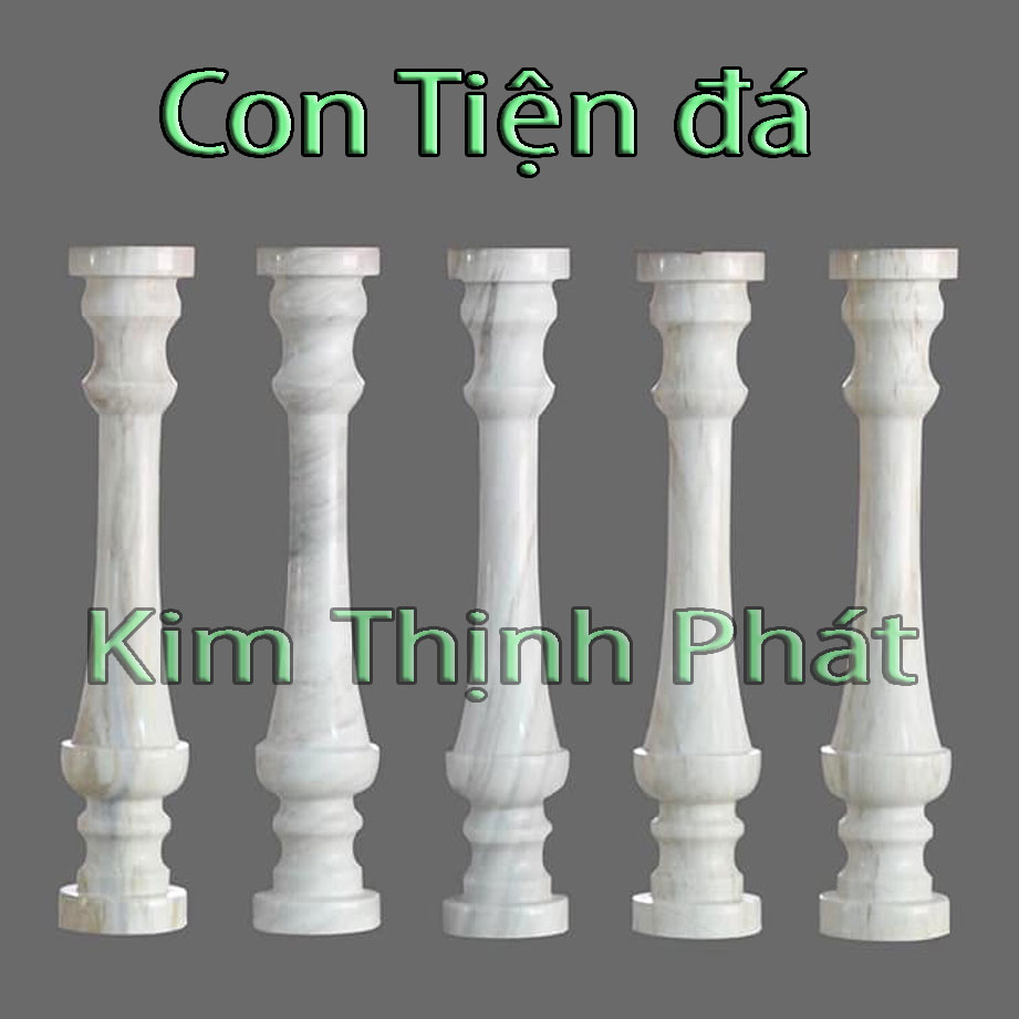 Con tiện đá lan can đá hoa cương