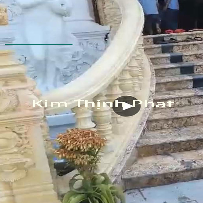 Con tiện đá lan can đá hoa cương