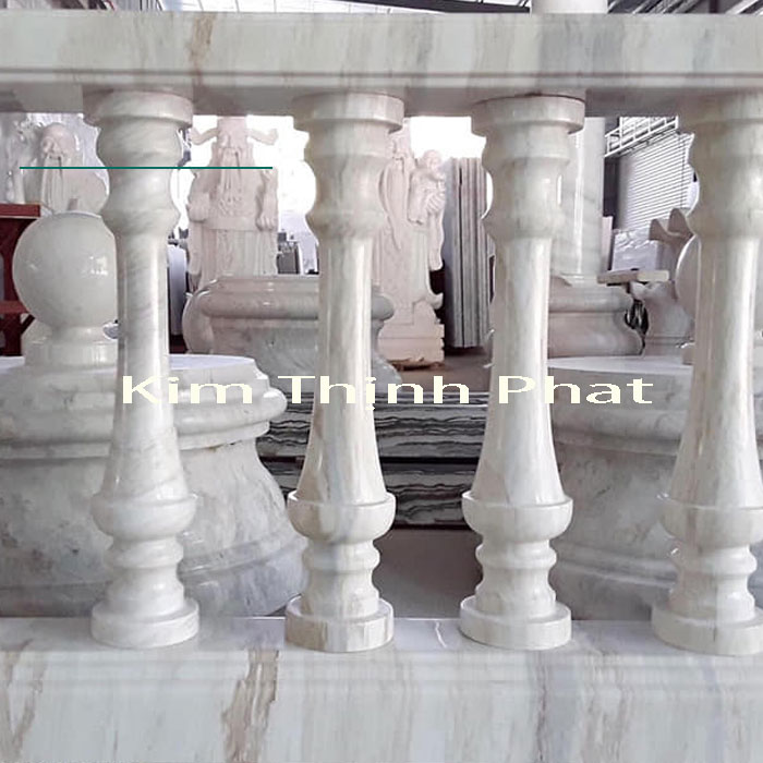 Con tiện đá lan can đá hoa cương