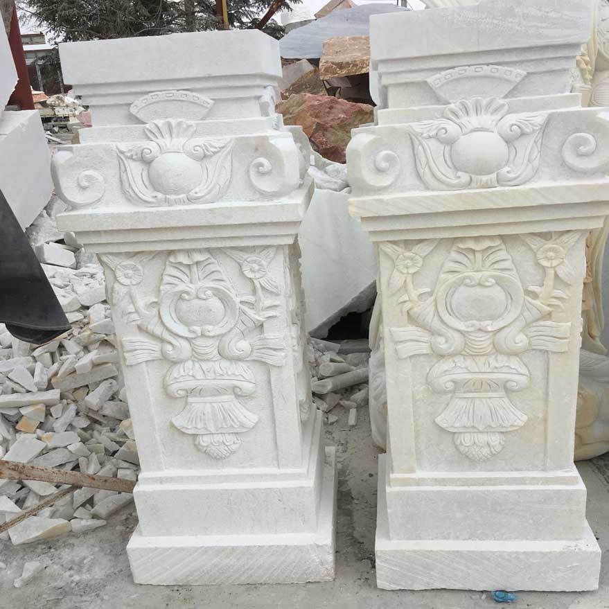 Con tiện đá lan can đá hoa cương
