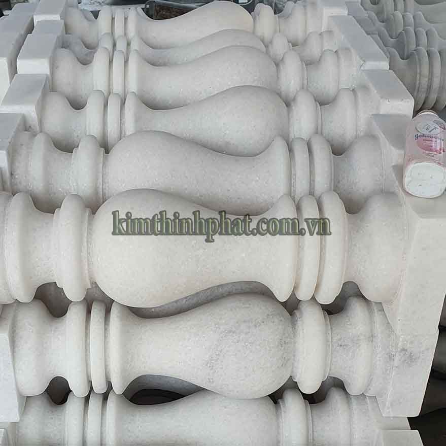 con tiện đá granite trắng 246