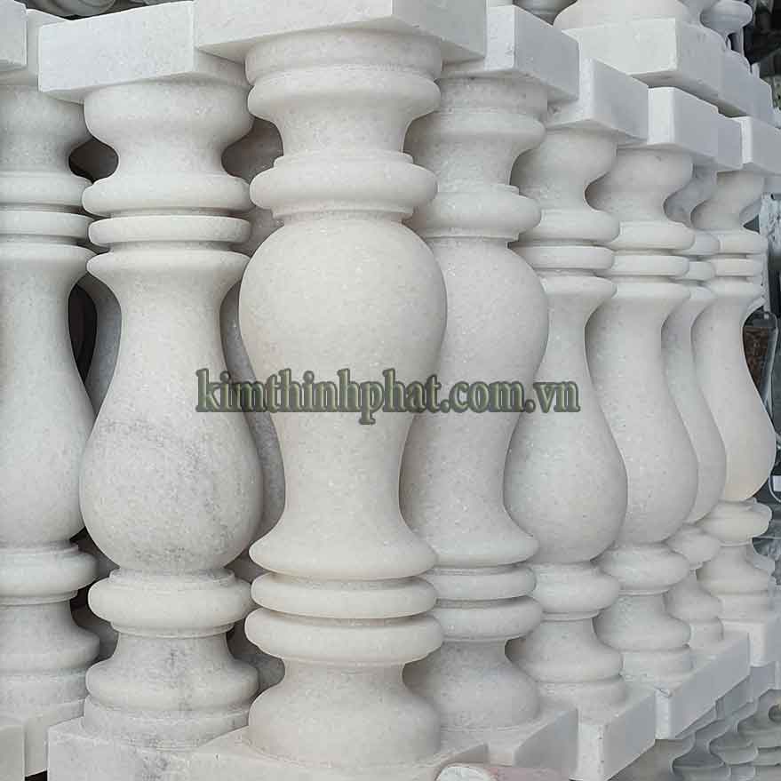 con tiện đá granite trắng 249