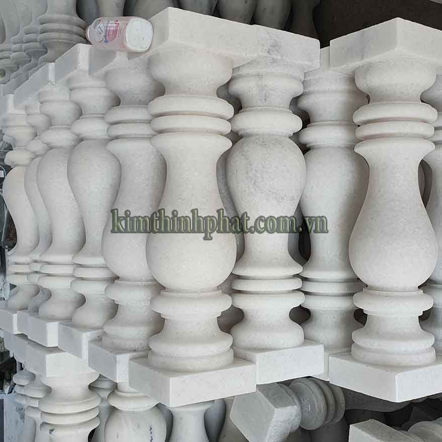 con tiện đá granite trắng 251