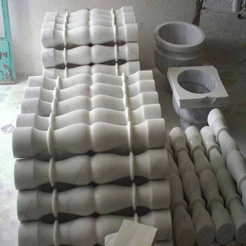 con tiện đá granite trắng 257