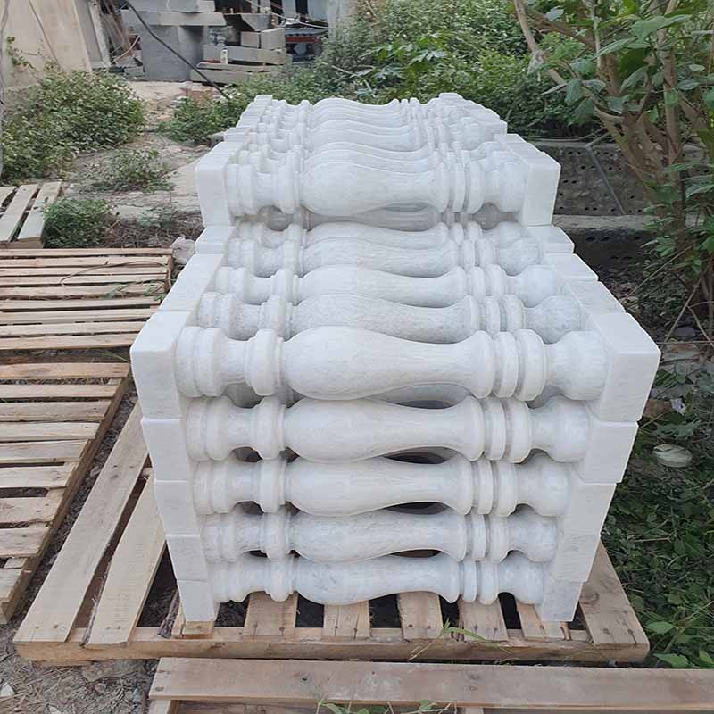con tiện đá granite trắng 315