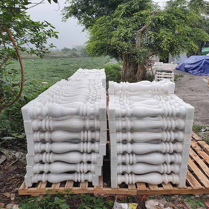 con tiện đá granite trắng 321