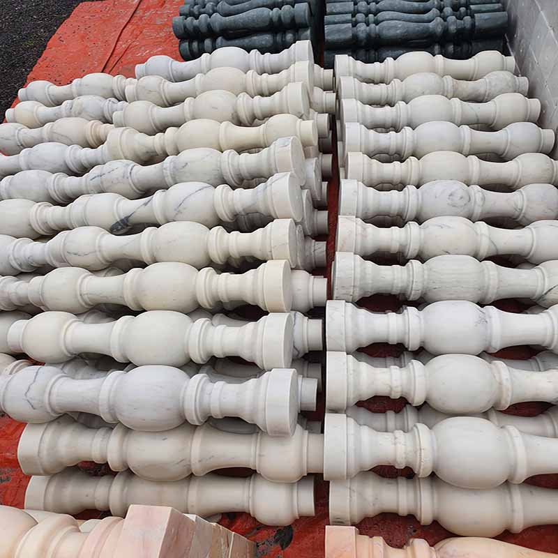 con tiện đá granite trắng 327