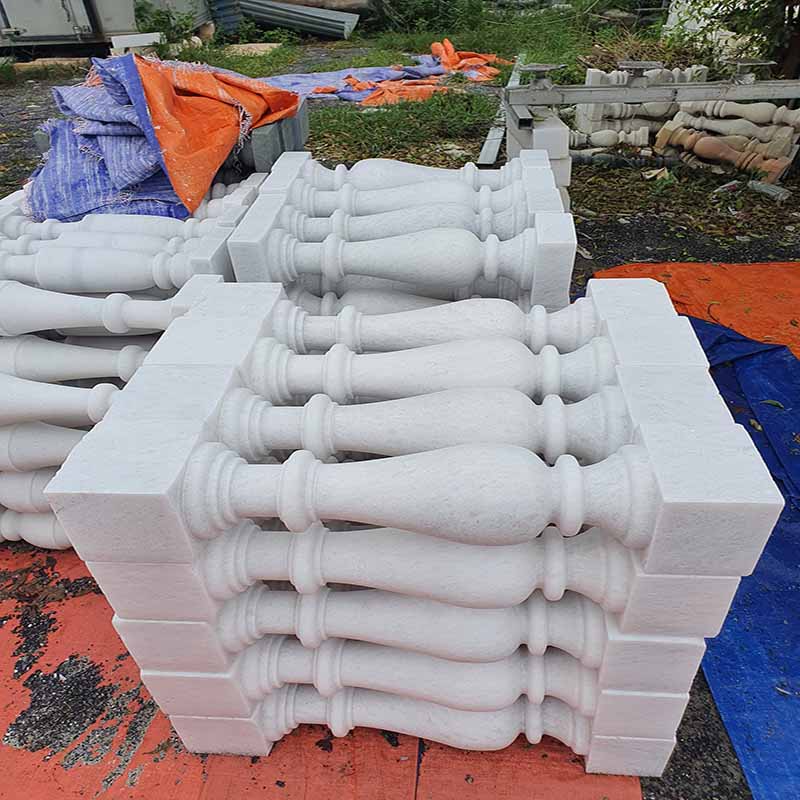 con tiện đá granite trắng 340