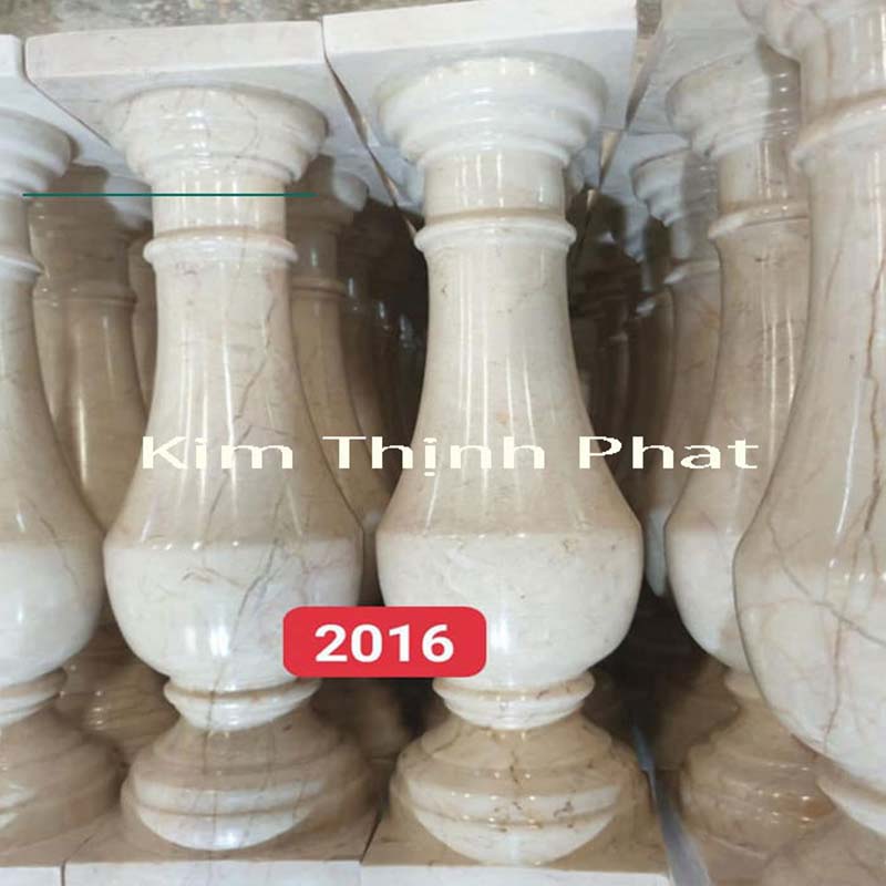 con tiện đá granite trắng 386