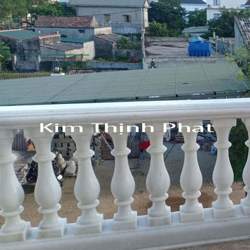 con tiện đá granite trắng 389
