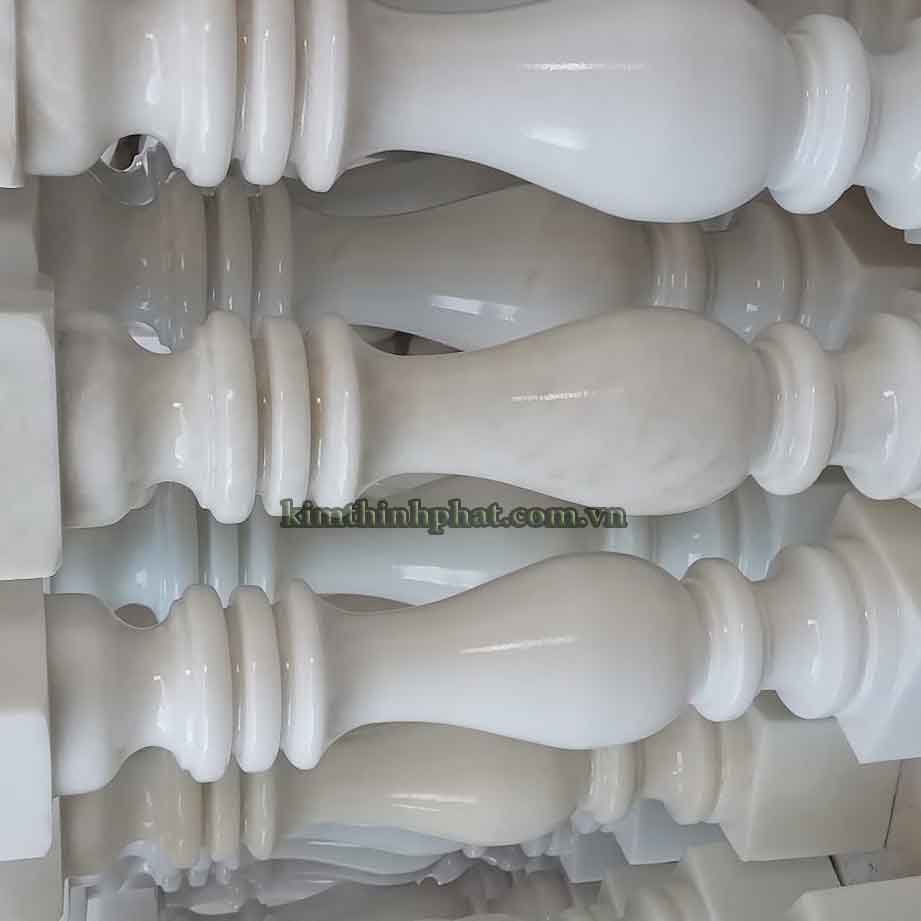 con tiện đá granite trắng 434