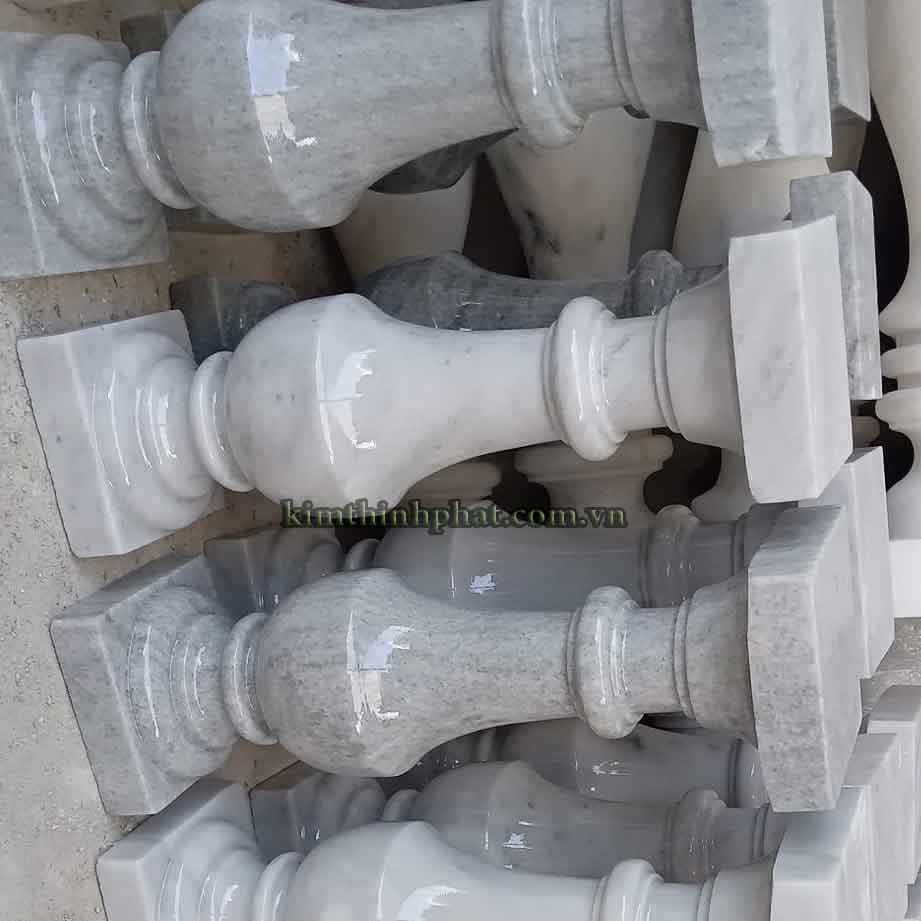 con tiện đá granite trắng 441