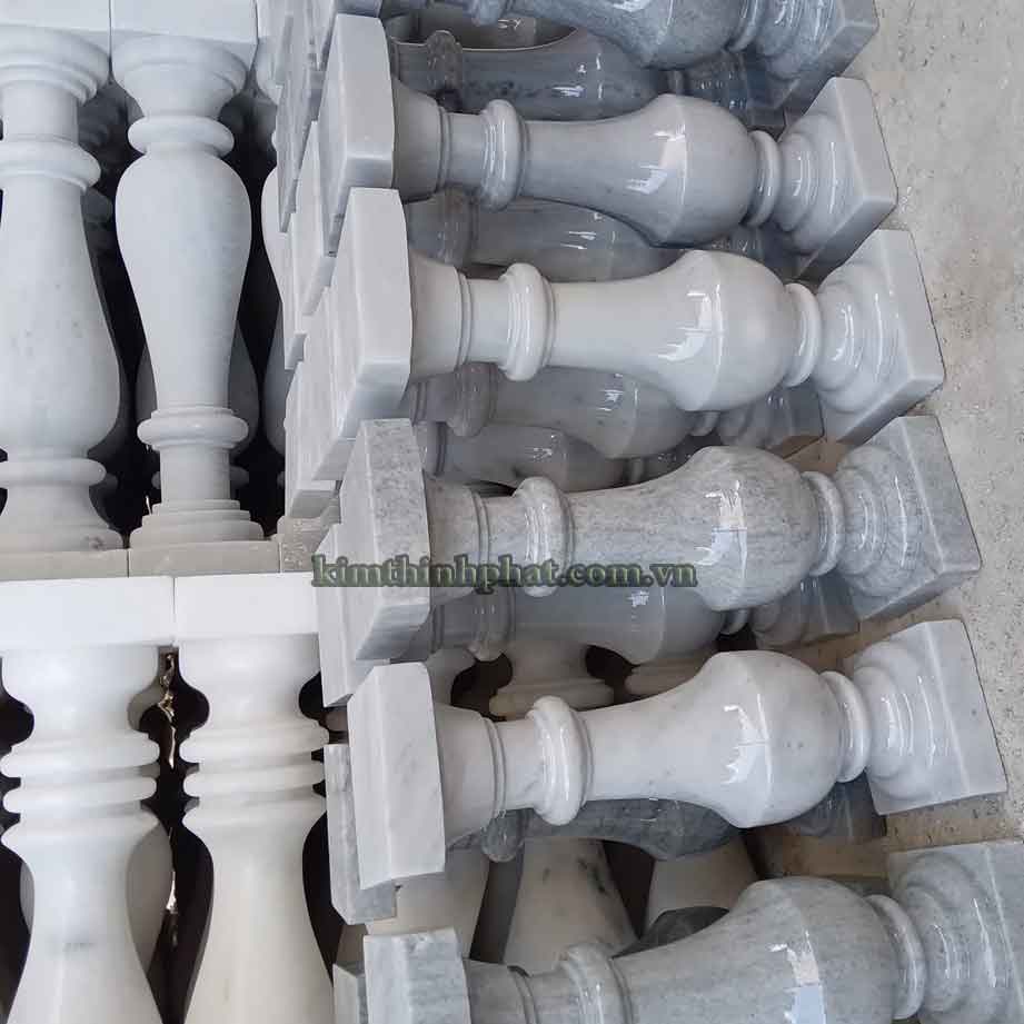 con tiện đá granite trắng 444