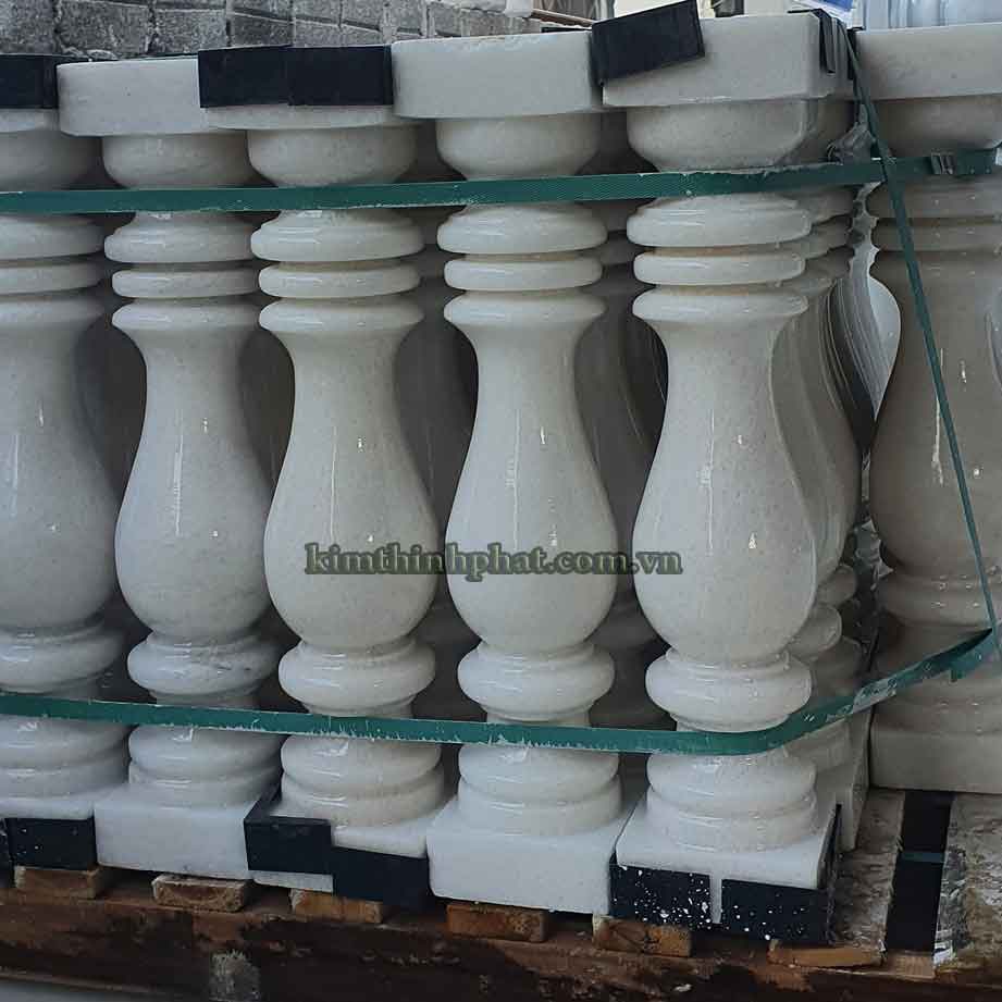 con tiện đá granite trắng 453