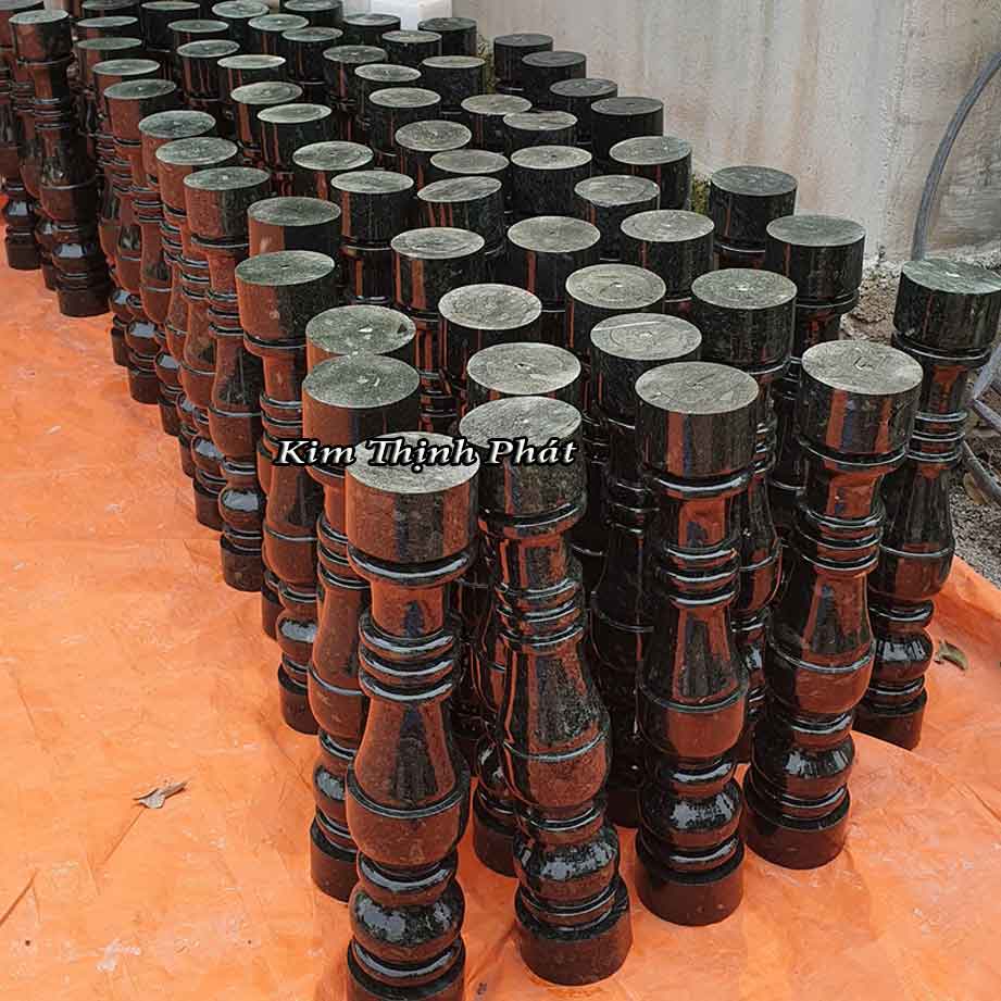 Con tiện đá hoa cương lan can màu đen tự nhiên