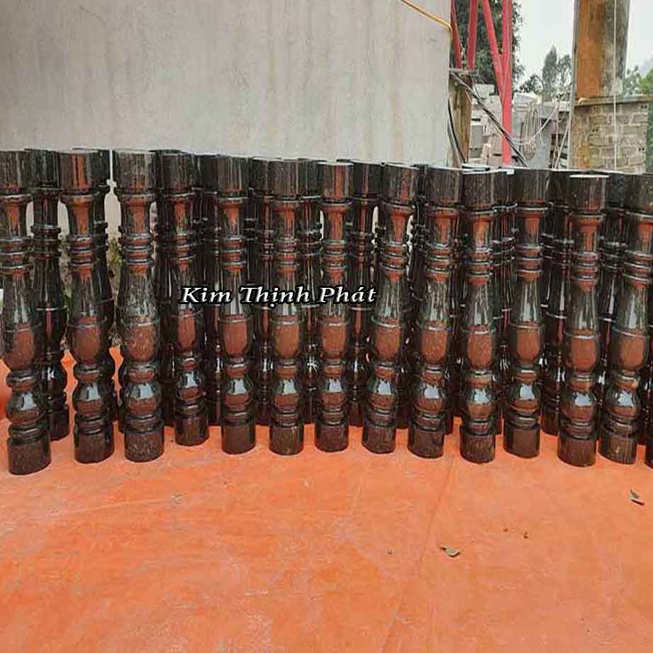 Con tiện đá hoa cương lan can màu đen tự nhiên