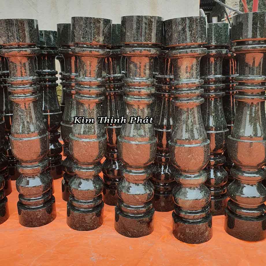 Con tiện đá hoa cương lan can màu đen tự nhiên