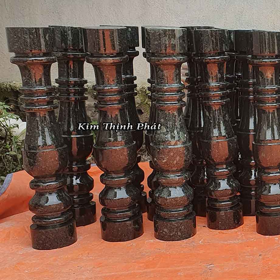 Con tiện đá hoa cương lan can màu đen tự nhiên