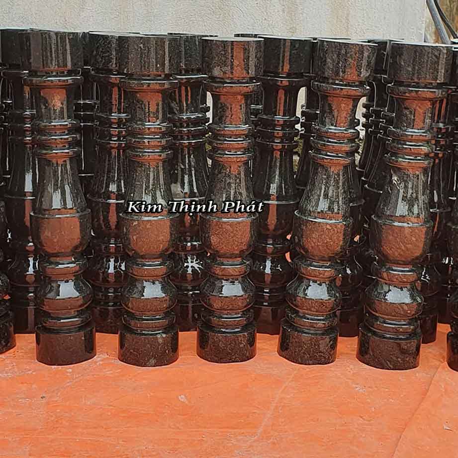Con tiện đá hoa cương lan can màu đen tự nhiên
