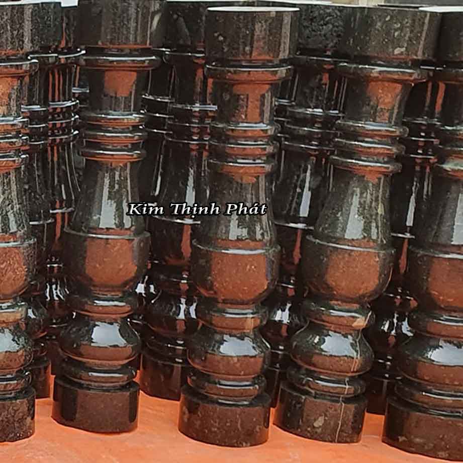 Con tiện đá hoa cương lan can màu đen tự nhiên
