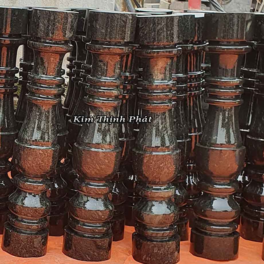 Con tiện đá hoa cương lan can màu đen tự nhiên