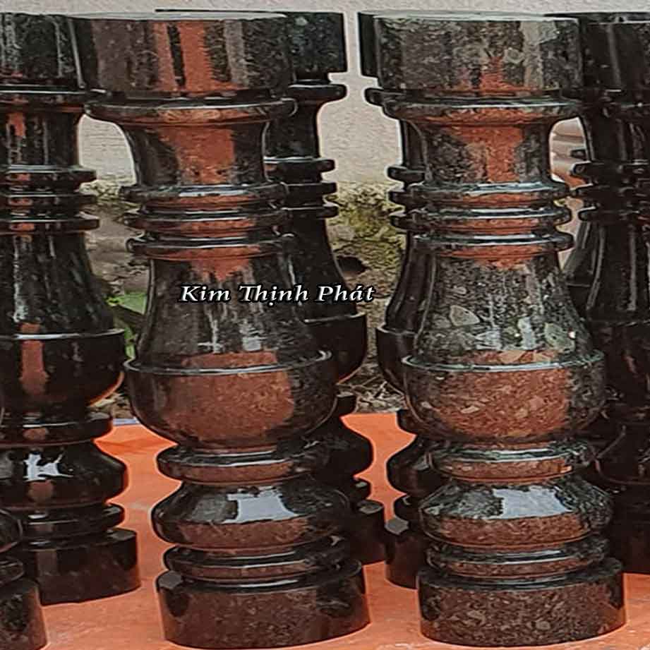 Con tiện đá hoa cương lan can màu đen tự nhiên