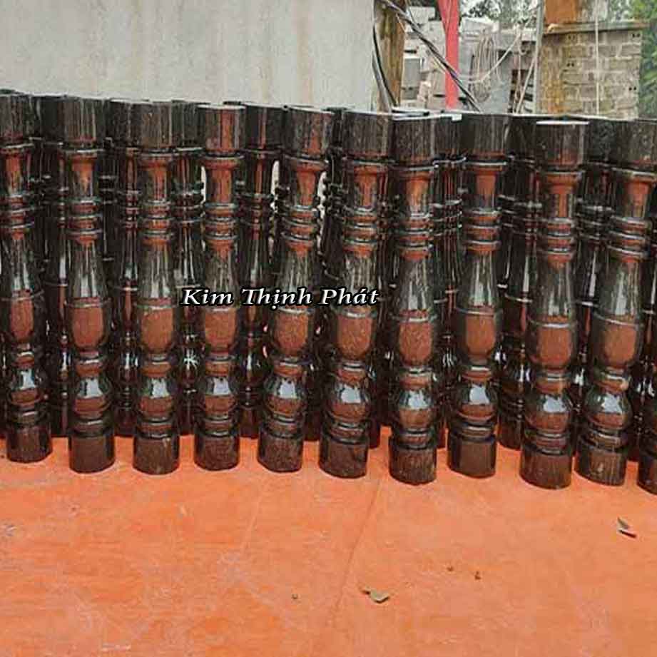 Con tiện đá hoa cương lan can màu đen tự nhiên