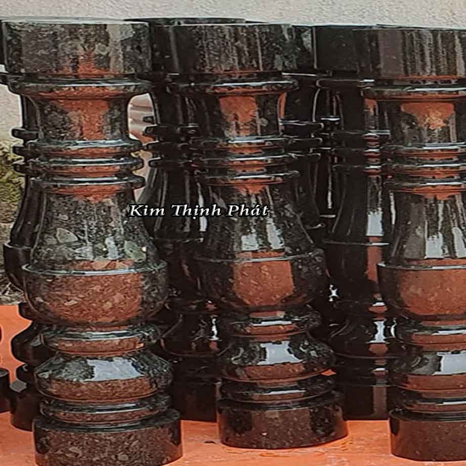 Con tiện đá hoa cương lan can màu đen tự nhiên