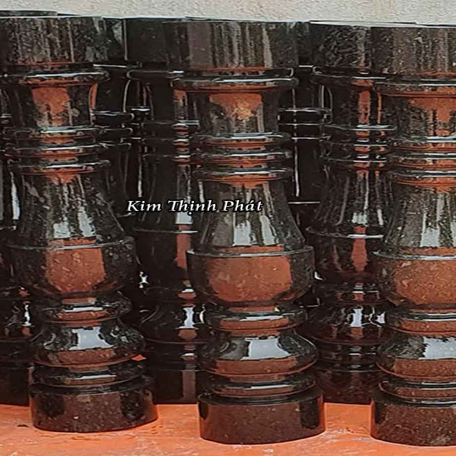 Con tiện đá hoa cương lan can màu đen tự nhiên