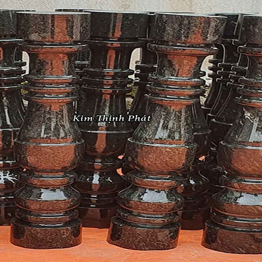 Con tiện đá hoa cương lan can màu đen tự nhiên