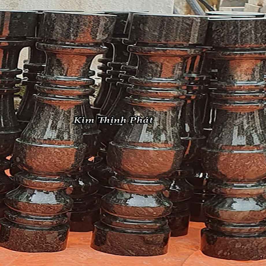 Con tiện đá hoa cương lan can màu đen tự nhiên
