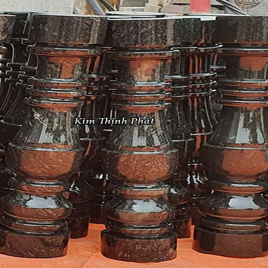 Con tiện đá hoa cương lan can màu đen tự nhiên
