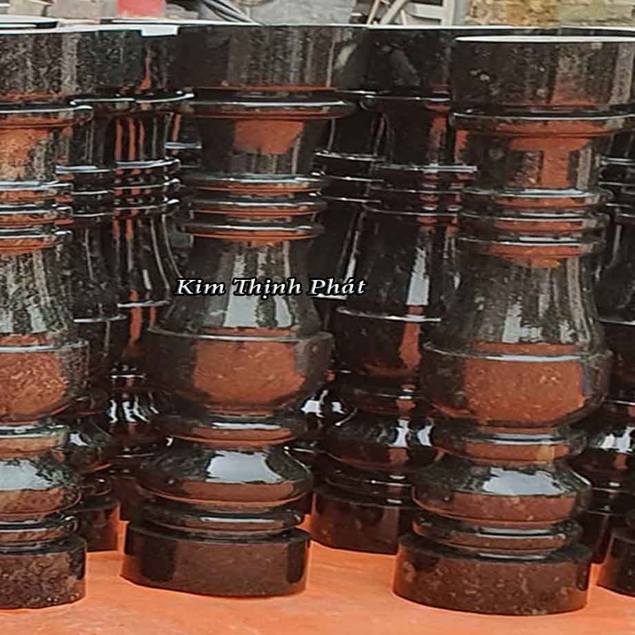 Con tiện đá hoa cương lan can màu đen tự nhiên