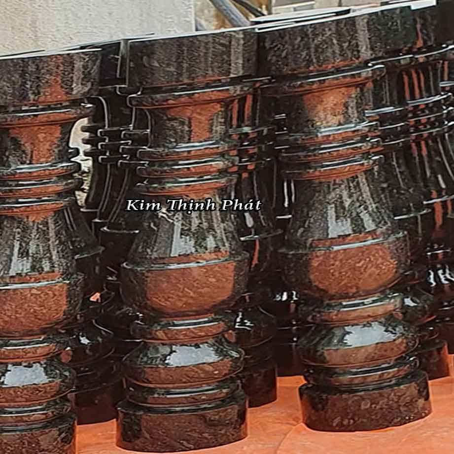 Con tiện đá hoa cương lan can màu đen tự nhiên