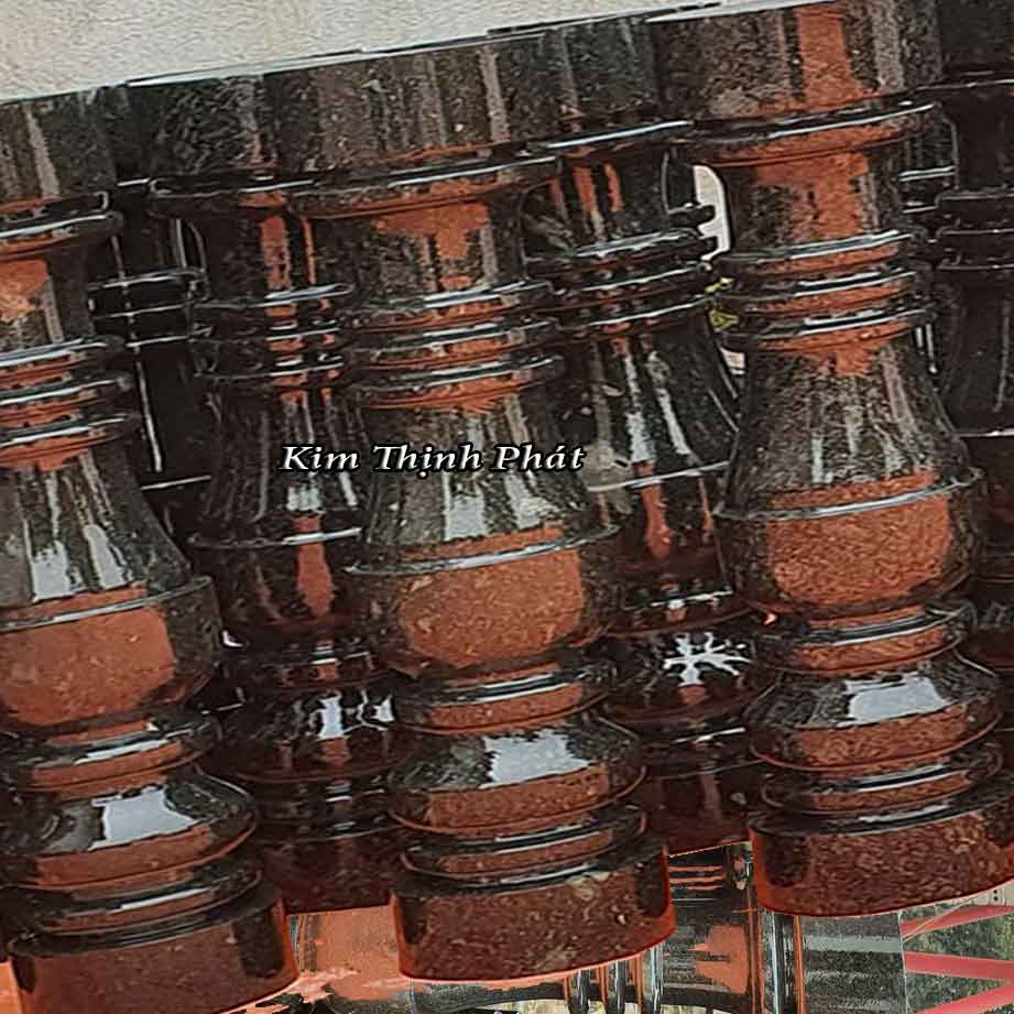 Con tiện đá hoa cương lan can màu đen tự nhiên