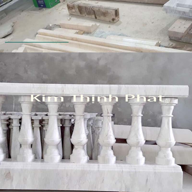 con tiện đá hoa cương lan can