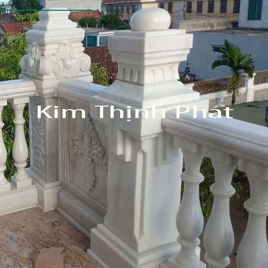 Con tiện đá hoa cương lan can marble tự nhiên