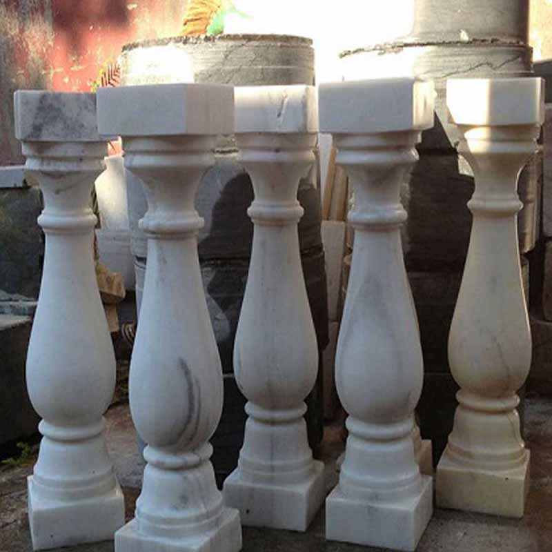 Con tiện đá hoa cương lan can màu tím