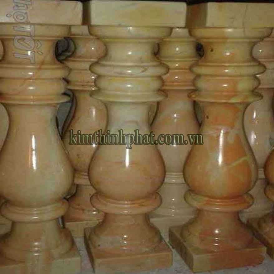 Con tiện đá hoa cương lan can màu vàng tự nhiên