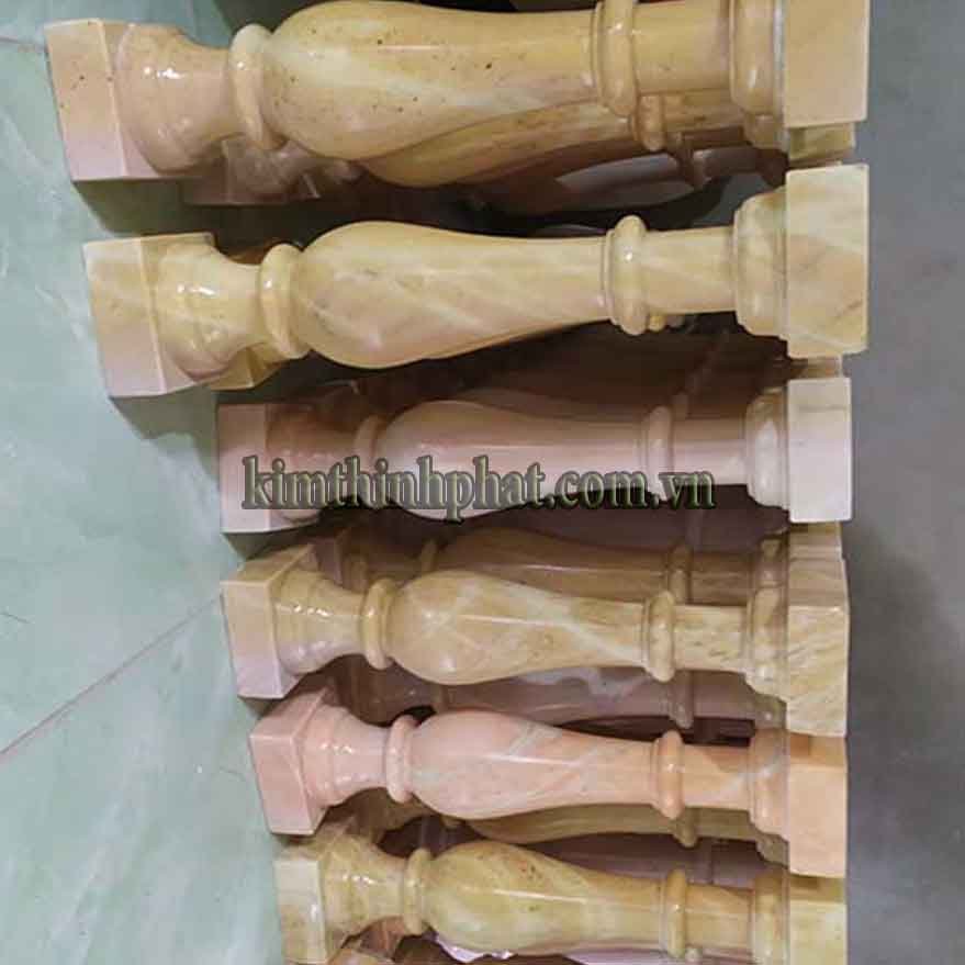 Con tiện đá hoa cương lan can màu vàng tự nhiên