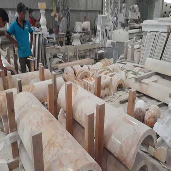 cột tròn đá đẹp