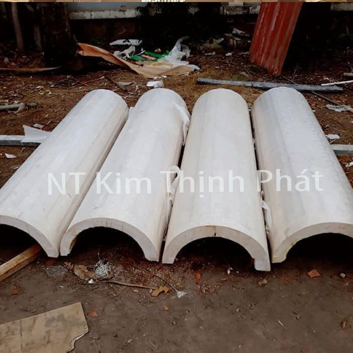 cột đá hoa cương trắng