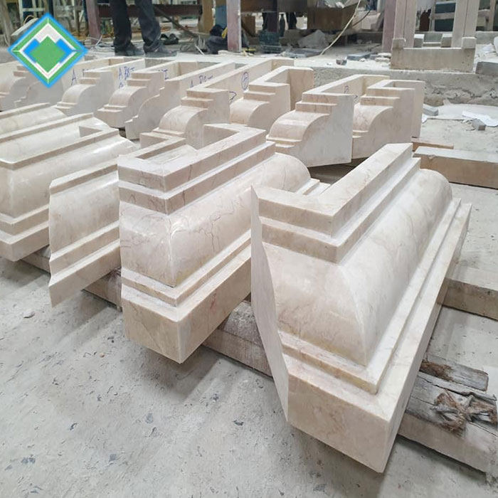 Cột đá hoa cương vuông