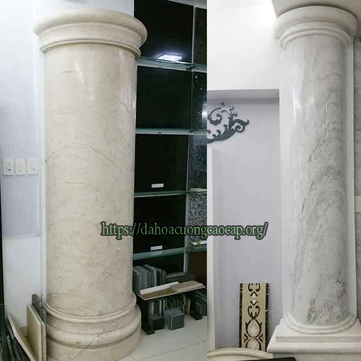 cột tròn đá hoa cương