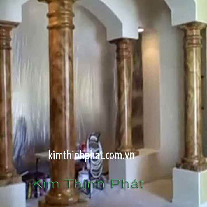 Cột tròn đá hoa cương