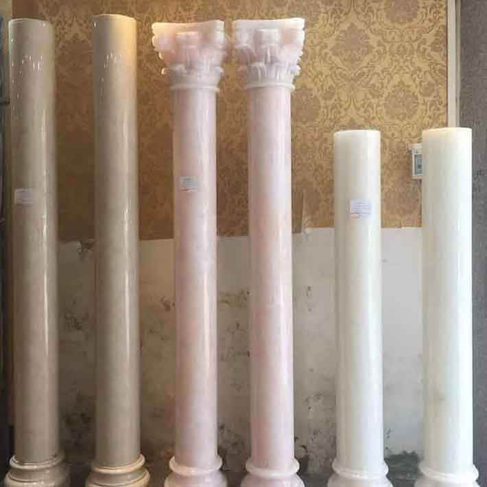 Cột tròn đá hoa cương