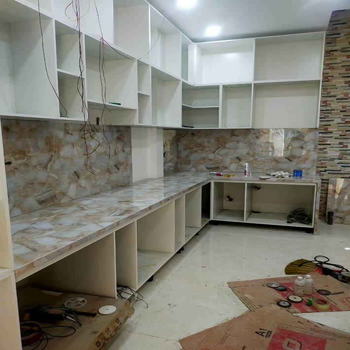 Đá granite rẻ bếp màu trắng